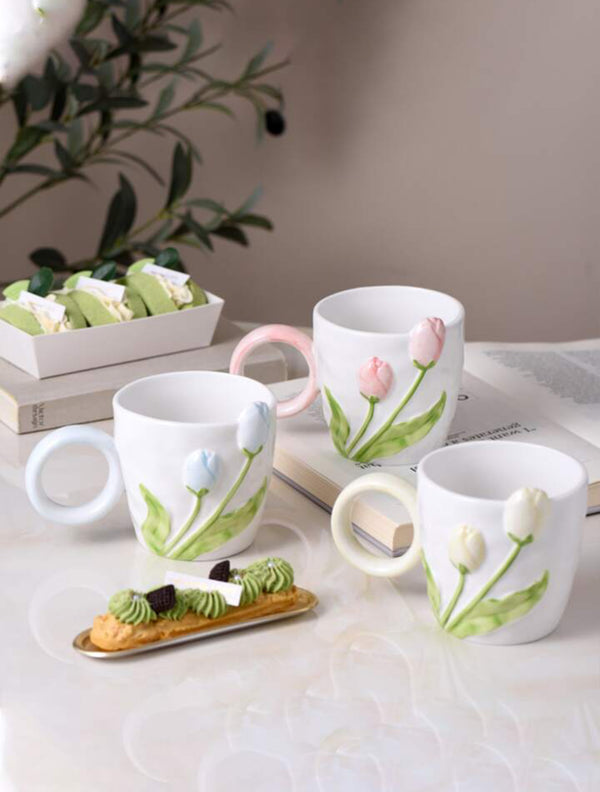 كاسة الوردة البارزة