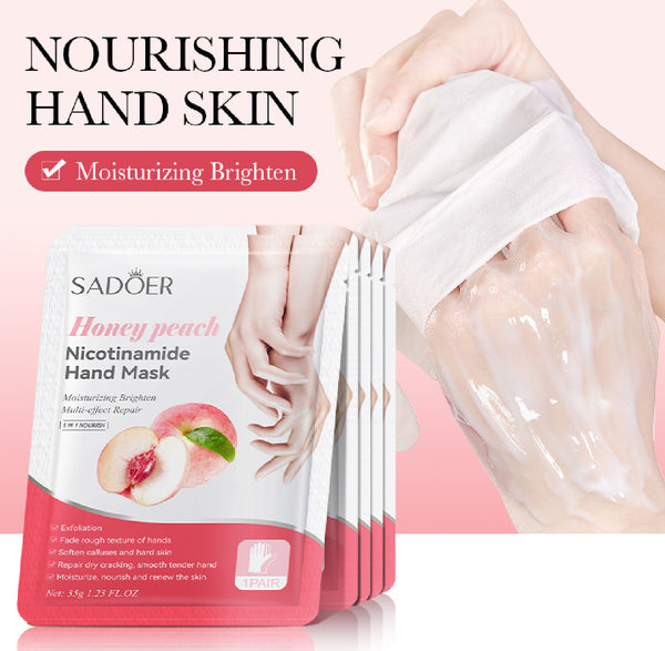 ماسك ايدين وقدمين الخوخ